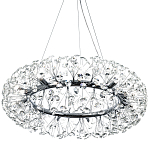Круглая подвесная люстра Crystal Dandelions Chrome Chandelier варинант исполнения - 3 | Loft Concept в Волгограде