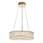 Люстра подвесная круглая из прозрачного хрусталя с золотым корпусом Selfsufficient варинант исполнения - 4 | Loft Concept в Волгограде