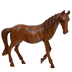 Статуэтка из дерева суар дикая лошадь Wild Horses варинант исполнения - 3 | Loft Concept в Волгограде