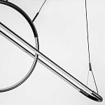 Светодиодная люстра Black LED Circle and Oval Lamp варинант исполнения - 5 | Loft Concept в Волгограде