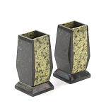 Настольный письменный набор из змеевика с часами и таблетницей Successful Leader варинант исполнения - 3 | Loft Concept в Волгограде