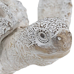 Статуэтка черепаха с ажурным панцирем и детализированной текстурой в белом цвете Marine Accessories варинант исполнения - 5 | Loft Concept в Волгограде