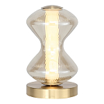 Настольная лампа светодиодная с волнообразным стеклянным плафоном Amphora of Light варинант исполнения - 1 | Loft Concept в Волгограде