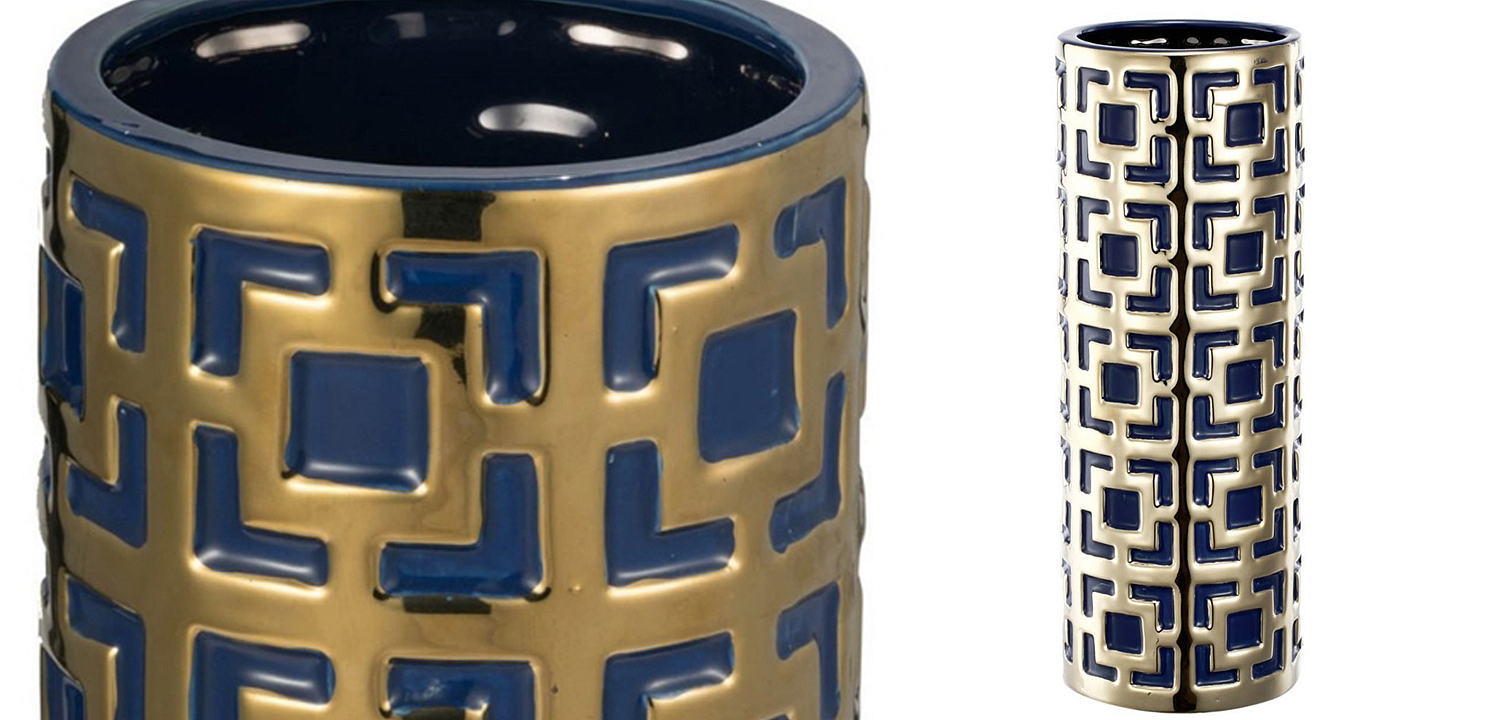 Ваза с геометрическим узором Marion Vase Ваза с геометрическим узором Marion Vase - Loft-Concept в Волгограде