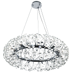 Круглая подвесная люстра Crystal Dandelions Chrome Chandelier варинант исполнения - 4 | Loft Concept в Волгограде
