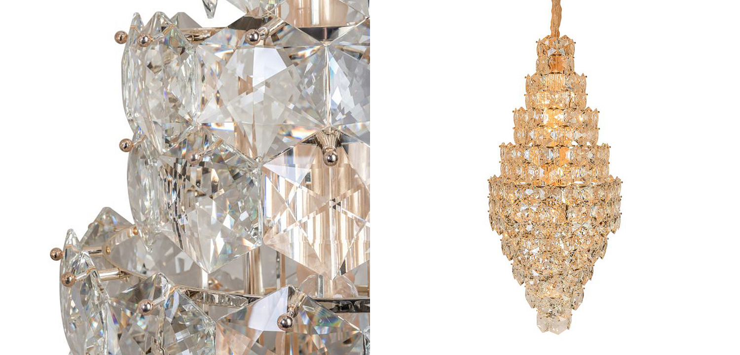 Люстра Tiers Crystal Light Chandelier 65 Люстра Tiers Crystal Light Chandelier 65 - Loft-Concept в Волгограде