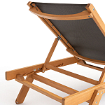 Шезлонг из текстиля и эвкалипта Power of Nature варинант исполнения - 4 | Loft Concept в Волгограде