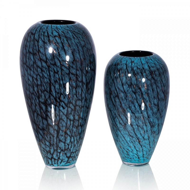 Стеклянная ваза Chrysalis Бирюзовый в Волгограде | Loft Concept 