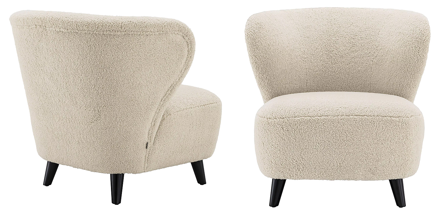 Кресло Eichholtz Chair Hydra Бежевый Черный Кресло Eichholtz Chair Hydra Бежевый Черный - Loft-Concept в Волгограде
