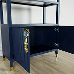 Стеллаж со стеклянными полками Elsa Dreams Blue варинант исполнения - 5 | Loft Concept в Волгограде