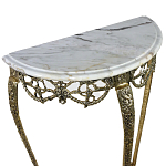 Консоль из бронзы с мраморной столешницей Mademoiselle De Console варинант исполнения - 1 | Loft Concept в Волгограде