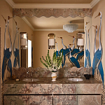 Обои ручная роспись Sarus Cranes Colourway SC-208 on Raw Silk dyed silk варинант исполнения - 3 | Loft Concept в Волгограде