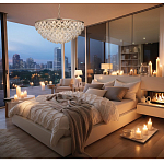 Люстра с каскадом из подвесных прозрачных элементов Attractiveness варинант исполнения - 3 | Loft Concept в Волгограде