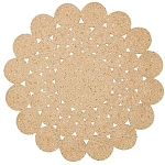 Ковер круглый с джутовой основой Round tourniquet варинант исполнения - 1 | Loft Concept в Волгограде