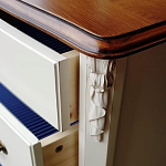 Высокий деревянный комод в стиле прованс Montmartre Provence Chest of Drawers варинант исполнения - 3 | Loft Concept в Волгограде
