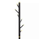 Напольная вешалка чёрная с золотистыми элементами Branches Hangers варинант исполнения - 2 | Loft Concept в Волгограде