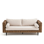 Трехместный садовый диван из плетеного пластика Matteo варинант исполнения - 6 | Loft Concept в Волгограде