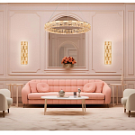 Люстра кольцевая с текстурной огранкой Reflection of Reality варинант исполнения - 3 | Loft Concept в Волгограде