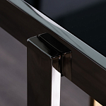 Консоль в современном стиле с черной стекляной столешницей Console with Black Glass варинант исполнения - 3 | Loft Concept в Волгограде