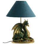 Настольная лампа с абажуром Дракон Green Dragon Синий абажур варинант исполнения - 3 | Loft Concept в Волгограде