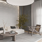 Гипсовая 3D панель с принтографией PM-01 варинант исполнения - 2 | Loft Concept в Волгограде