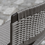 Дизайнерский стул с каркасом из металла с плетеными сиденьем и спинкой GREEN POINT Chair варинант исполнения - 7 | Loft Concept в Волгограде