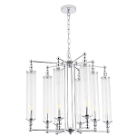 Люстра с 8-ю прозрачными цилиндрическими плафонами Jeanette варинант исполнения - 2 | Loft Concept в Волгограде