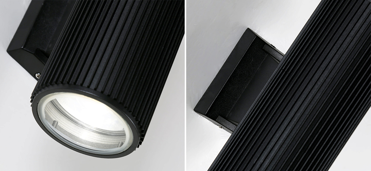 Черный уличный светильник RIBBING 26 см Черный уличный светильник RIBBING 26 см - Loft-Concept в Волгограде