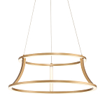 Люстра золотого цвета с 2-мя светодиодными кольцами Eurofase варинант исполнения - 1 | Loft Concept в Волгограде