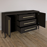 Буфет Primo с тремя ящиками и двумя фасадами Темный орех варинант исполнения - 5 | Loft Concept в Волгограде