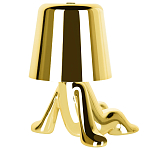 Настольная лампа фигурная золотого цвета с гладким абажуром Высота 17 см Sophia варинант исполнения - 6 | Loft Concept в Волгограде