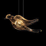 Подвесной светильник с прозрачной стеклянной птичкой Serip Voa варинант исполнения - 7 | Loft Concept в Волгограде