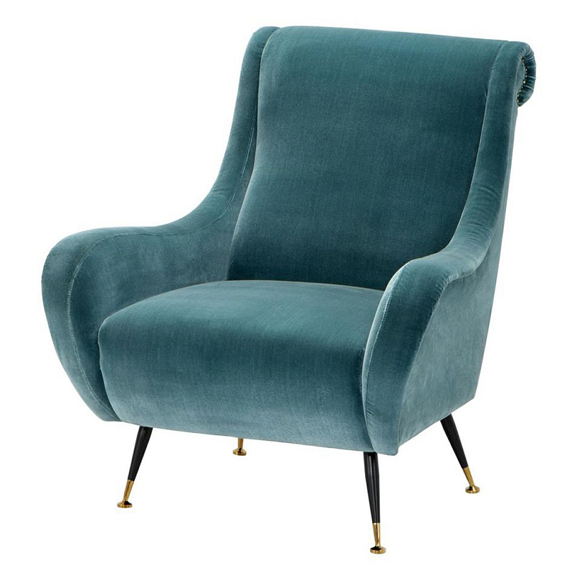 Кресло для гостиной Giardino Chair turquoise бирюзовый вельвет Бирюзовый Черный Латунь Кресло для гостиной Giardino Chair turquoise бирюзовый вельвет Бирюзовый Черный Латунь в Волгограде | Loft Concept