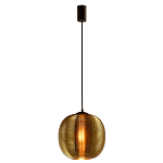 Подвесной светильник со стеклянным рельефным плафоном золото Perforated Glass 25 варинант исполнения - 2 | Loft Concept в Волгограде