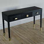Дизайнерский Письменный стол Elsa Dreams Black с тремя ящиками варинант исполнения - 3 | Loft Concept в Волгограде