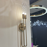 Бра с вытянутым рифленым стеклянным плафоном цилиндрической формы Trumpet tube варинант исполнения - 8 | Loft Concept в Волгограде