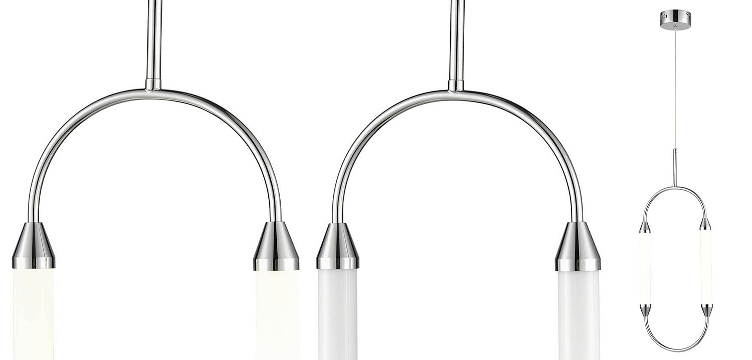 Подвесной светильник Giopato & Coombes CIRQUE Pendant Ellipse Vertical Chrome M Подвесной светильник Giopato & Coombes CIRQUE Pendant Ellipse Vertical Chrome M - Loft-Concept в Волгограде
