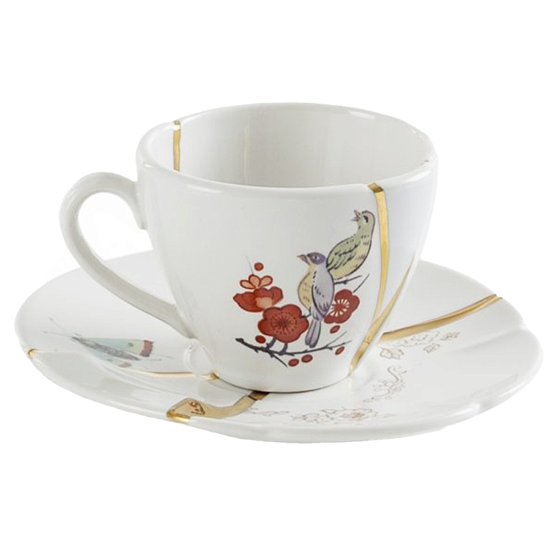 Кофейная пара Seletti Kintsugi Белый Золотой Мульти Кофейная пара Seletti Kintsugi Белый Золотой Мульти в Волгограде | Loft Concept