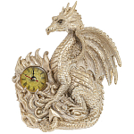 Часы в виде дракона Light Gold Dragon Clock варинант исполнения - 1 | Loft Concept в Волгограде