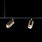 Люстра линейная с 5-ю цилиндрическими плафонами цвета латунь TRIBES CHANDELIER варинант исполнения - 5 | Loft Concept в Волгограде