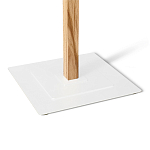 Вешалка с квадратным основанием и 4-мя белыми металлическими крючками Industrial Metal Rust варинант исполнения - 3 | Loft Concept в Волгограде