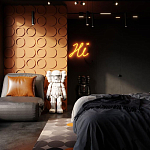 Гипсовая 3D панель с принтографией PM-105 варинант исполнения - 1 | Loft Concept в Волгограде