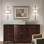 Бра вертикальное с белым полукруглым плафоном и длинным стержнем L Kichler варинант исполнения - 2 | Loft Concept в Волгограде