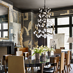 Обои ручная роспись в стиле Арт-деко Symphony Original colourway on Arkose silk dupion варинант исполнения - 2 | Loft Concept в Волгограде