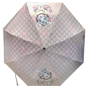 Зонт раскладной GUCCI дизайн 017 Розовый цвет