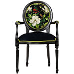 Стул с подлокотниками из бука с изображением птиц и цветов Blooming Birds варинант исполнения - 1 | Loft Concept в Волгограде
