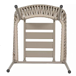 Стул серо-бежевый с декоративным плетением на спинке и подлокотниках Chair Weave варинант исполнения - 7 | Loft Concept в Волгограде