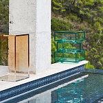 Стол журнальный в форме кубов Acrylic Furniture Lumina Mint Breeze варинант исполнения - 7 | Loft Concept в Волгограде