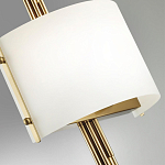 Бра с изогнутым плафоном на бронзовом основании с вертикальным декором из металлических трубок Sohne варинант исполнения - 8 | Loft Concept в Волгограде