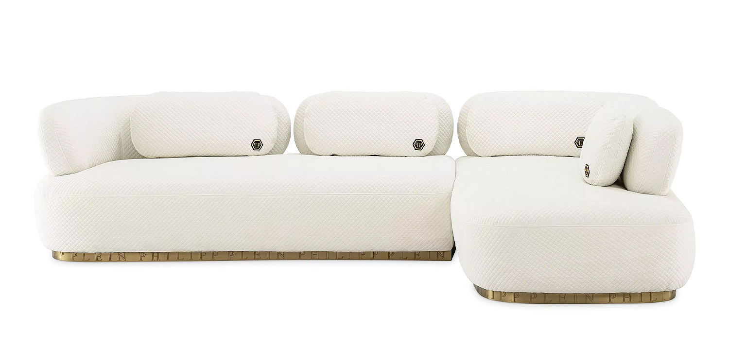 Диван Philipp Plein Sofa Signature Lounge Белый Диван Philipp Plein Sofa Signature Lounge Белый - Loft-Concept в Волгограде